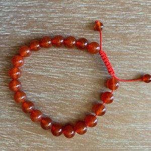 Carnelian crystal bracelet